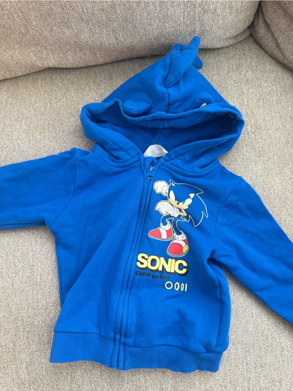 Sonic ZipUp Hoodie Jacket 2T Boys